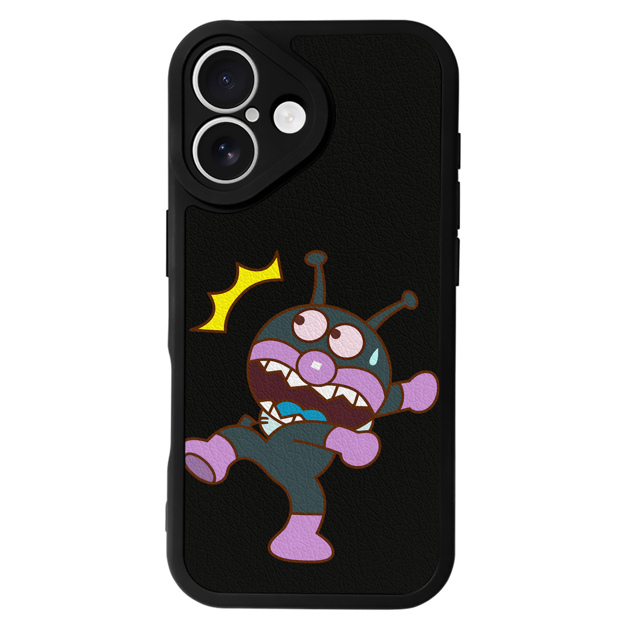 （画像用） アンパンマン Anpanman 【iPhone 16シリーズ対応】シリコンスマホケース（レザー調） 材質：シリコン